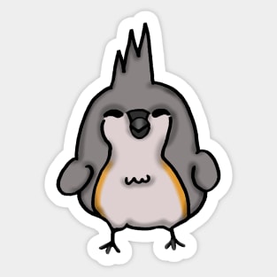 Chibi Tufted Titmouse Sticker